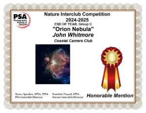 Annual Award Honable Mention for ME
